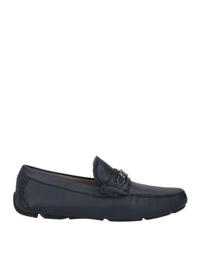 FERRAGAMO FERRAGAMO MAN LOAFERS MIDNIGHT BLUE SIZE 6 CALFSKIN