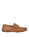 Ferragamo Man Loafers Tan Size 7 Calfskin In Brown