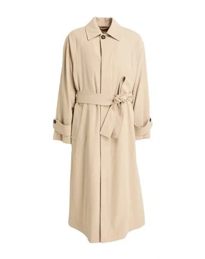 Ferragamo Man Overcoat & Trench Coat Beige Size 40 Virgin Wool In Neutral