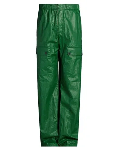 Ferragamo Man Pants Green Size 34 Linen