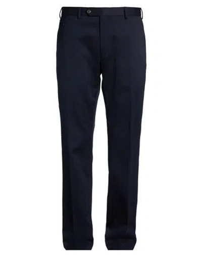 Ferragamo Man Pants Midnight Blue Size 40 Virgin Wool, Cotton