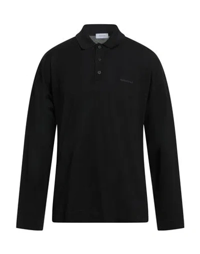 Ferragamo Man Polo Shirt Black Size Xxl Cotton