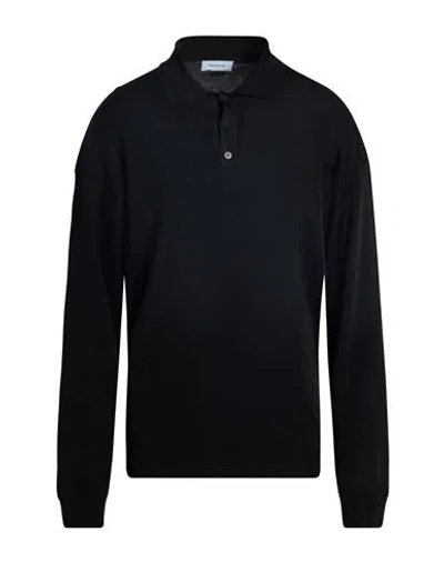 Ferragamo Man Polo Shirt Black Size Xxl Viscose