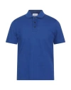 Ferragamo Man Polo Shirt Blue Size S Cotton