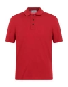 Ferragamo Man Polo Shirt Red Size L Cotton In Red