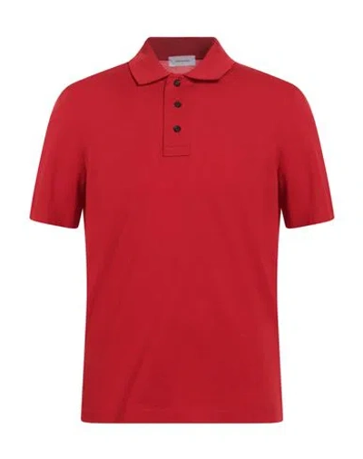 Ferragamo Man Polo Shirt Red Size L Cotton