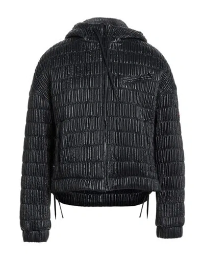 Ferragamo Man Puffer Black Size 40 Polyamide