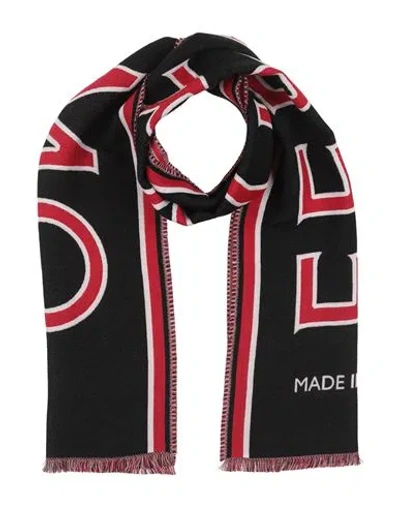 Ferragamo Man Scarf Black Size - Wool