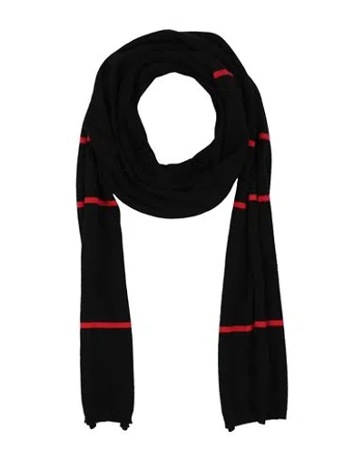 Ferragamo Man Scarf Black Size - Cashmere
