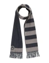 Ferragamo Man Scarf Midnight Blue Size - Virgin Wool, Cashmere In Blue