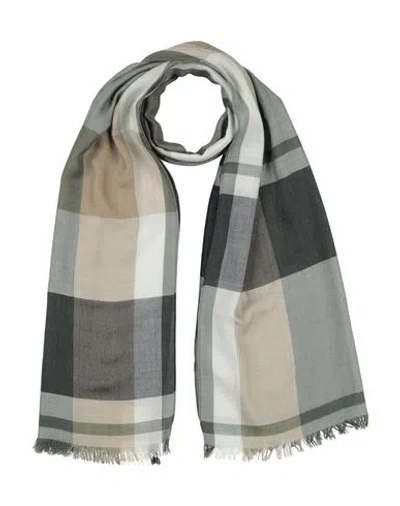 Ferragamo Man Scarf Military Green Size - Cashmere, Silk