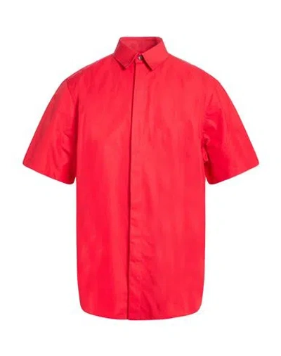 Ferragamo Man Shirt Red Size Xl Cotton