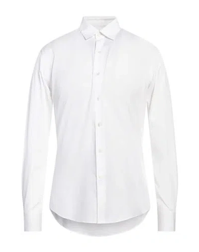 Ferragamo Man Shirt White Size S Cotton