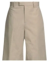 Ferragamo Man Shorts & Bermuda Shorts Beige Size 36 Cotton In Beige