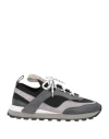 Ferragamo Man Sneakers Black Size 6.5 Leather, Textile Fibers In Black