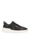 Ferragamo Man Sneakers Black Size 8 Lambskin In Black