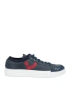 Ferragamo Notion 2 Leather Sneaker In Blue