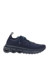 Ferragamo Logo-engraved Low-top Sneakers In Blue