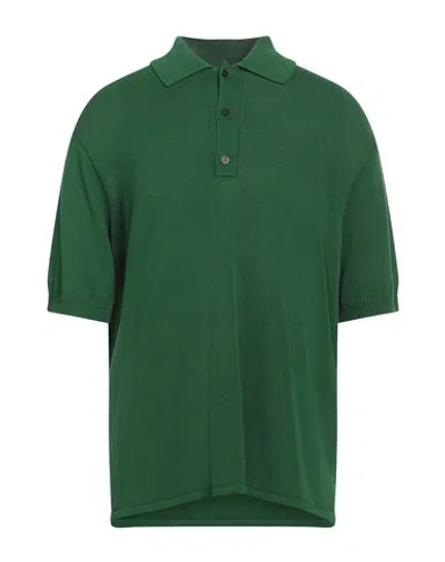 Ferragamo Man Sweater Emerald Green Size M Viscose, Cotton, Elastane, Polyamide In Green