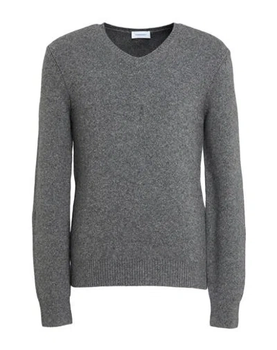 Ferragamo Man Sweater Grey Size L Cashmere, Polyamide, Polypropylene In Gray