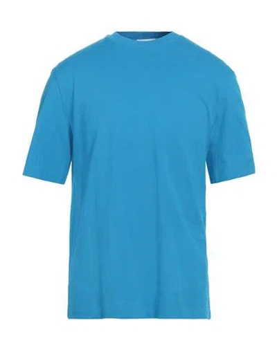 Ferragamo Man T-shirt Azure Size Xl Cotton In Blue