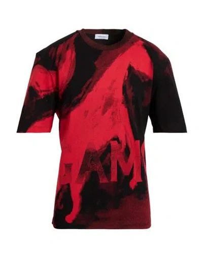 Ferragamo Man T-shirt Red Size Xxl Cotton In Multi