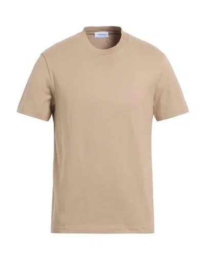 Ferragamo Man T-shirt Sand Size S Cotton In Neutral