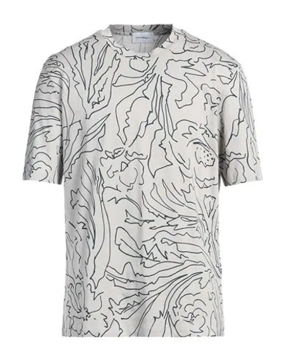 Ferragamo Man T-shirt Taupe Size Xxl Cotton In Yellow