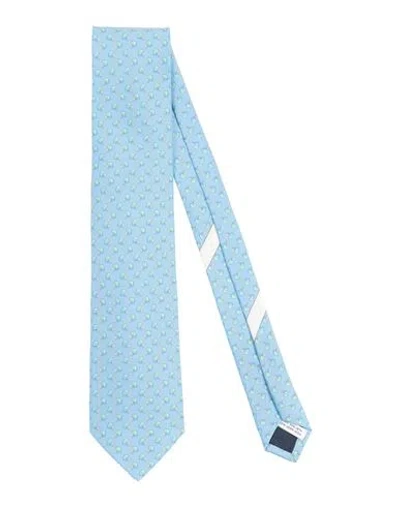 Ferragamo Man Ties & Bow Ties Sky Blue Size - Silk