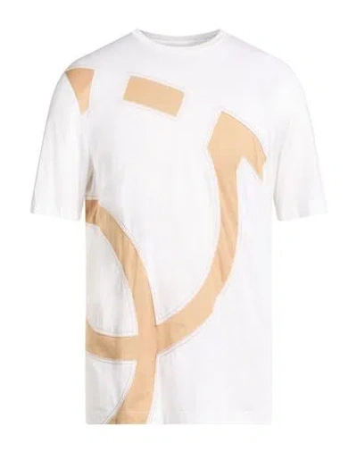 Ferragamo Man T-shirt Ivory Size Xxl Cotton In White