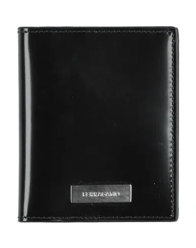 Ferragamo Man Wallet Black Size - Calfskin
