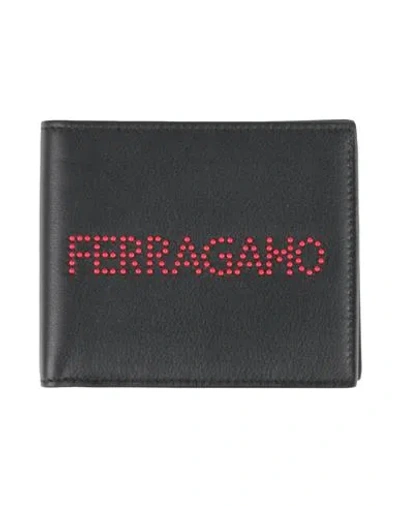 Ferragamo Man Wallet Black Size - Leather