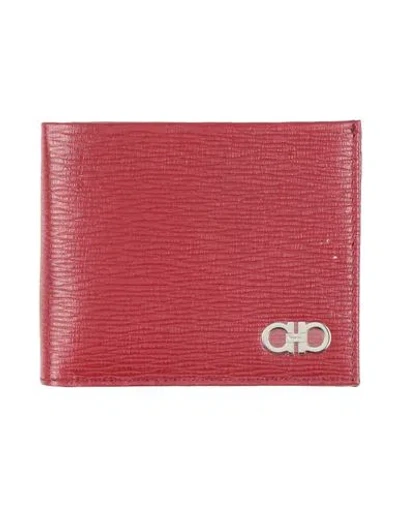 Ferragamo Man Wallet Burgundy Size - Leather In Red