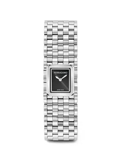 Ferragamo Manchette 21.5mm Watch In Silver