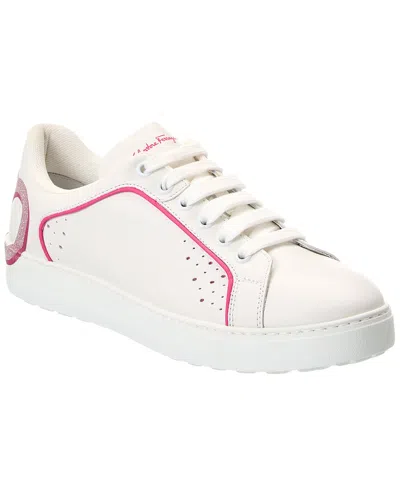 FERRAGAMO FERRAGAMO MANHATTAN LEATHER SNEAKER