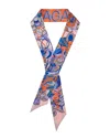 Ferragamo Manovia Printed Silk Scarf In Multi