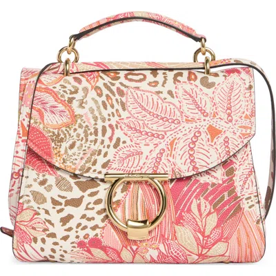 Ferragamo Margot Gancio Leather Handbag In Pink