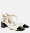 Ferragamo Marilu Two-tone T-strap Pump In Black