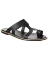 Ferragamo Marilu Leather Sandal In Black