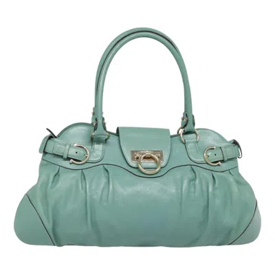 Pre-owned Ferragamo Marisa Leather Shoulder Bag () In Green