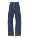 Ferragamo Marmorizzato Jeans In Blue