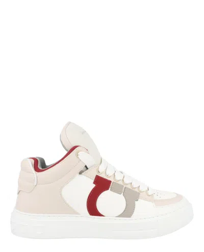 Ferragamo Marvelous High-top Sneakers In White