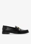 Ferragamo Maryan Patent Leather Loafers In Black