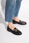 Ferragamo Maryan Patent Leather Loafers In Black