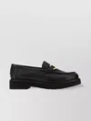 Ferragamo Maryan Lug Chunky Sole Loafers Gold-tone Hardware