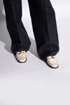 Ferragamo Maryan Patent Gancini Bit Loafers In Cream