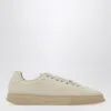 Ferragamo Mascarpone-colored Leather Sneakers