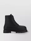 Ferragamo Matte Finish Ankle-high Boots With Chunky Sole