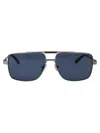 Ferragamo Matte Light Ruthenium Titanium Sunglasses