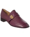 Ferragamo Mavra Leather Loafer In Purple